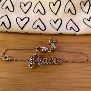 Brighton Peace Script Bracelet